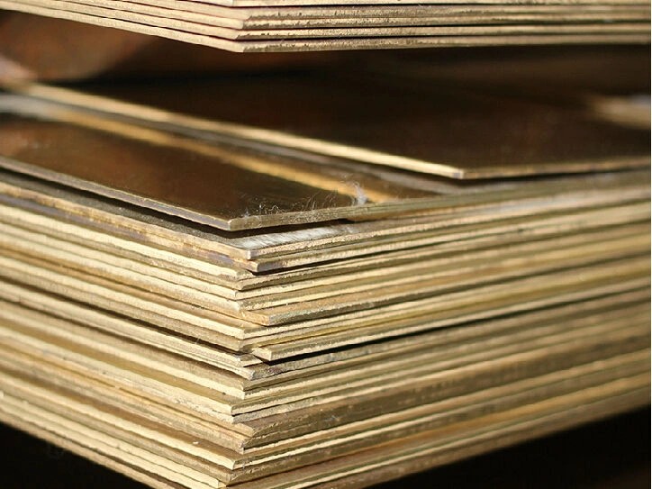 Латунный лист 10 мм 1000 мм 1410 мм Л68 ГОСТ 2208-2007