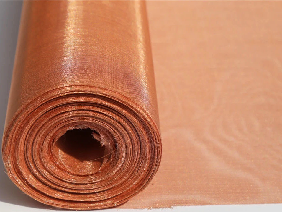 Тканая сетка медная 0.2 мм 2.5 мм М2 ГОСТ 6613-86